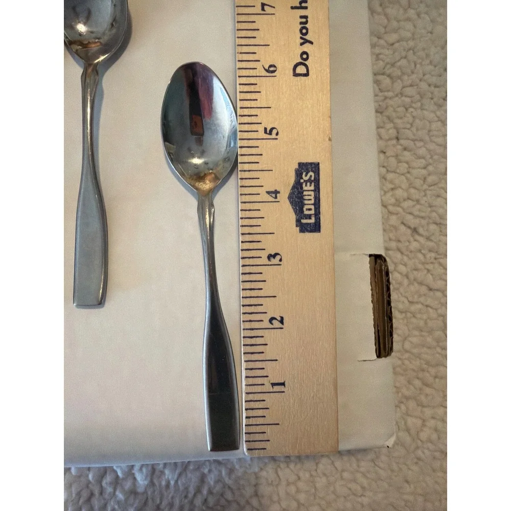 Set of 5 Provencal Stainless Steel Teaspoons by Reed & Barton